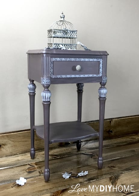 Antique Side Table Updated with OFMP {Love My DIY Home}