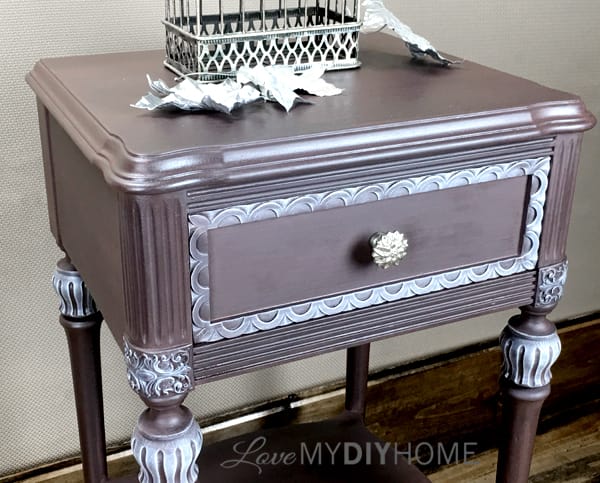 Antique Side Table Updated with OFMP {Love My DIY Home}