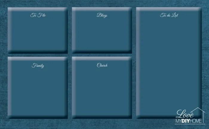 DIY desktop organizer