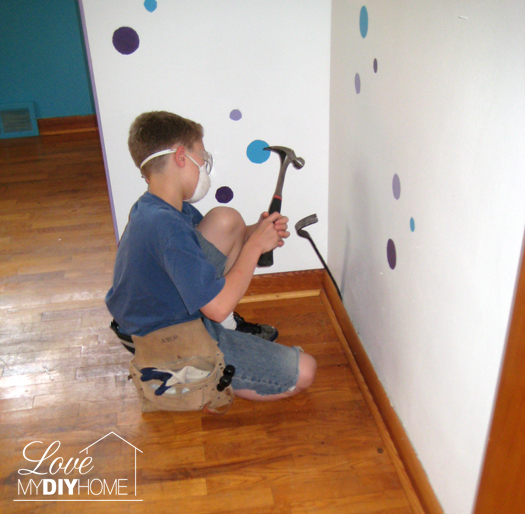 Properly prepare the walls for painting {Love My DIY Home}
