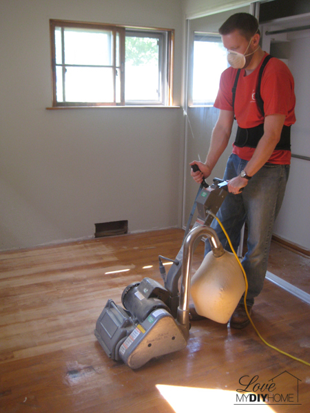 Refinishing Wood Floors {Love My DIY Home}