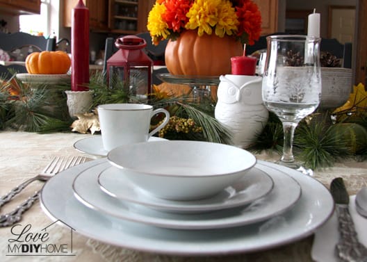 Thanksgiving Tablescape {Love My DIY Home}