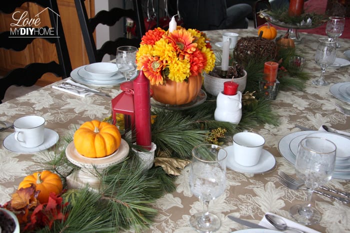 Thanksgiving Tablescape {Love My DIY Home}