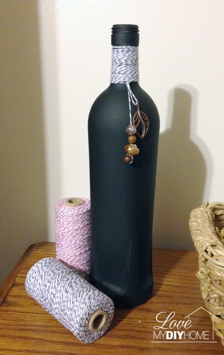 Chalkboard Painted Bottle {Love My DIY Home}