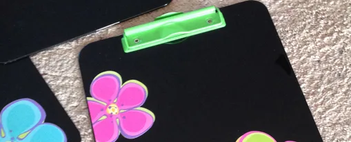 Neon Clipboard Transformation {Love My DIY Home}