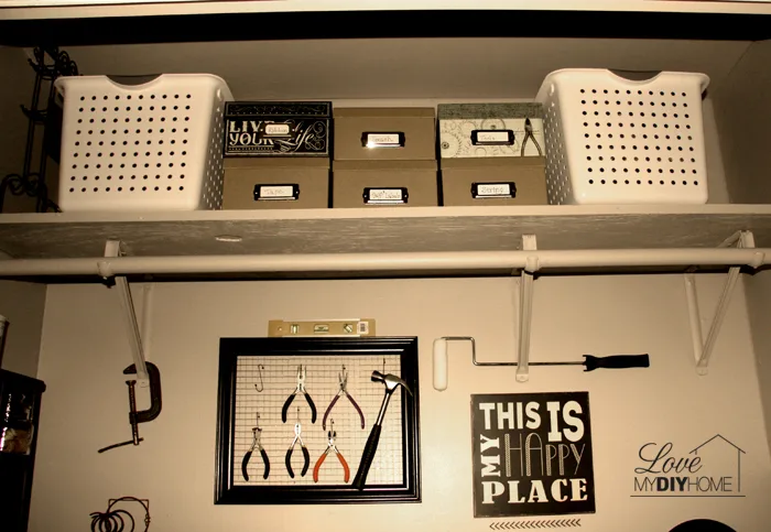 Craft Room Closet Reveal {Love My DIY Home}