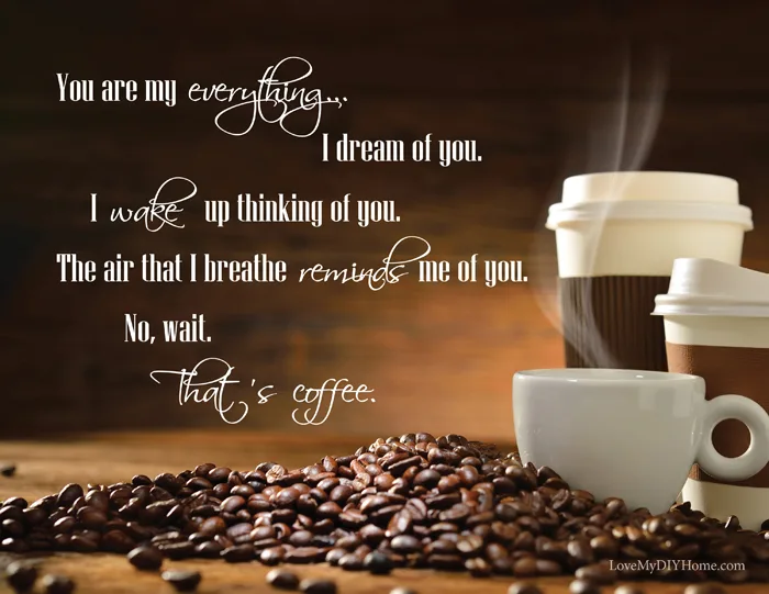 I Love Coffee FREE Word Art {Love My DIY Home}