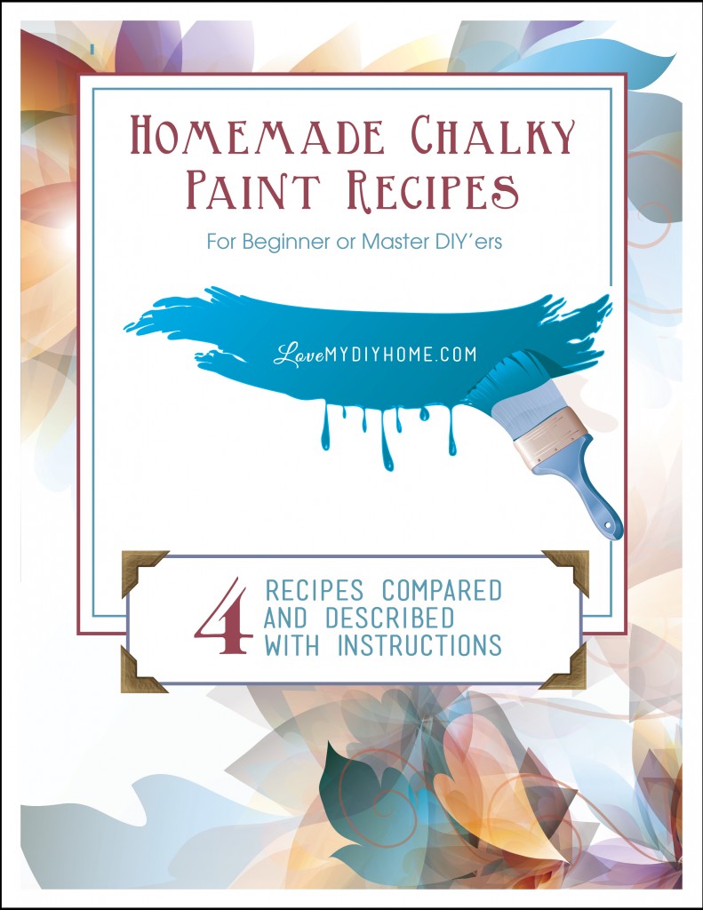 4 Homemade Chalky Paint Recipes {Love My DIY Home}