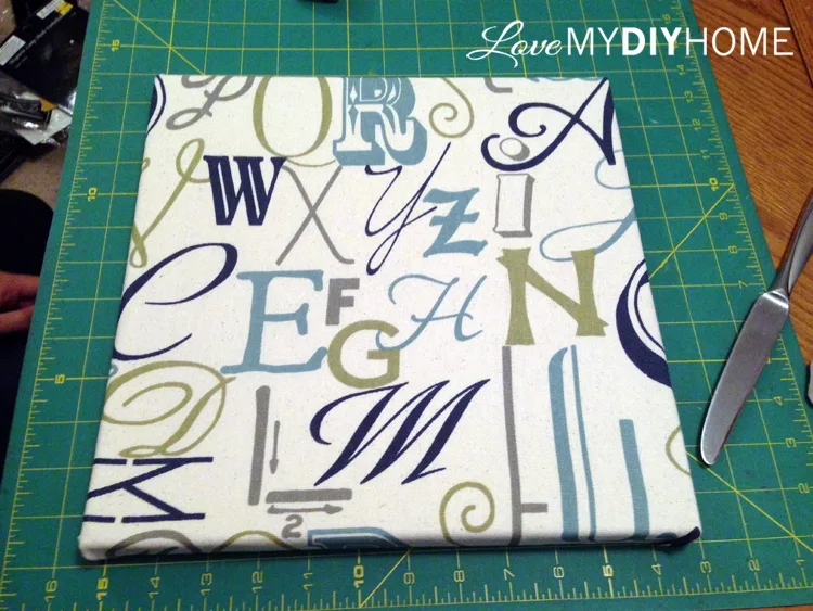 DIY Duck Cloth Canvases {Love My DIY Home}