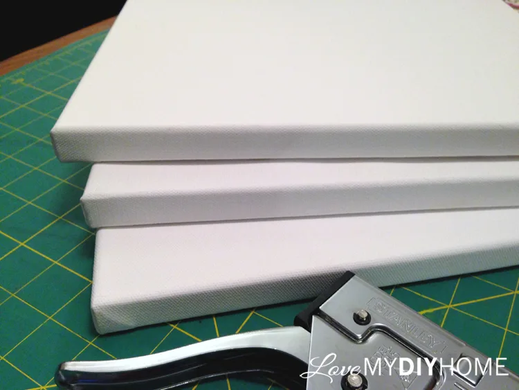 DIY Duck Cloth Canvases {Love My DIY Home}