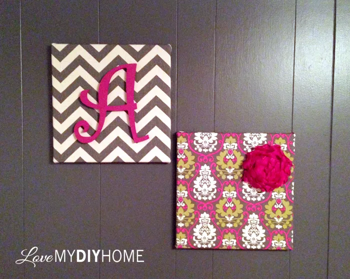 DIY Duck Cloth Canvases {Love My DIY Home}