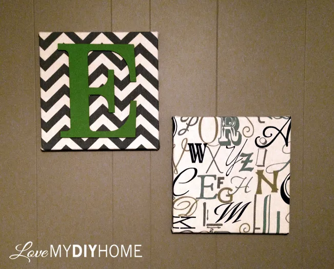 DIY Duck Cloth Canvases {Love My DIY Home}