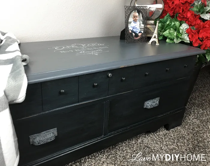 Blanket Chest Flip using L'Essentiels Botanics {Love My DIY Home}