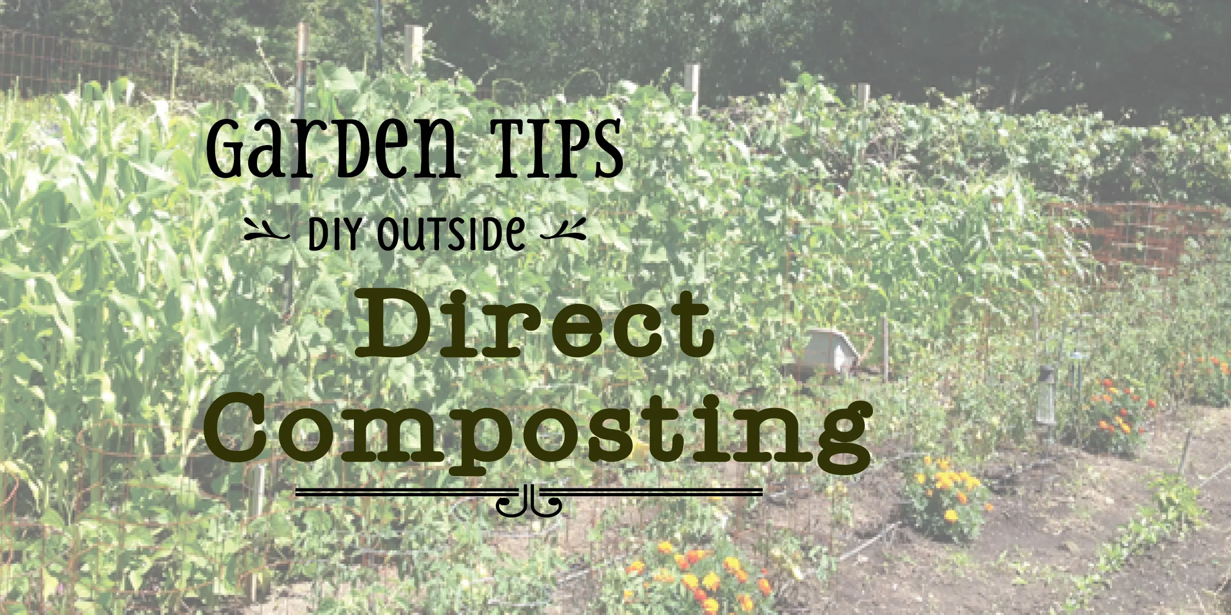 Direct Composting {Love My DIY Home}