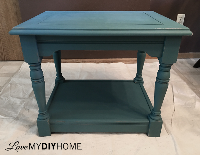 Painted End Tables & Wise Owl Chalk Synthesis Paint {Love My DIY Home}