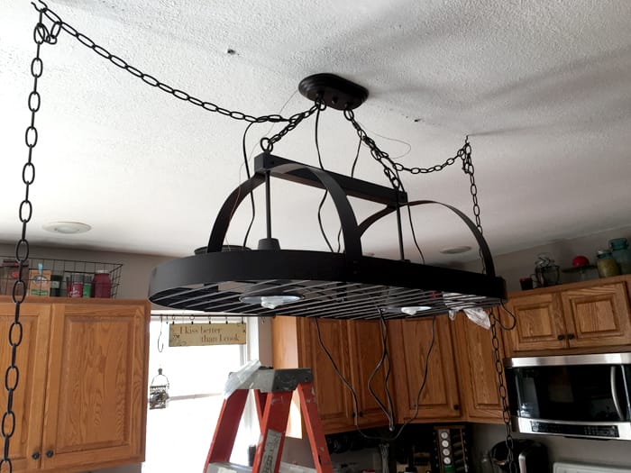 Island Pot Rack {Love my DIY Home}