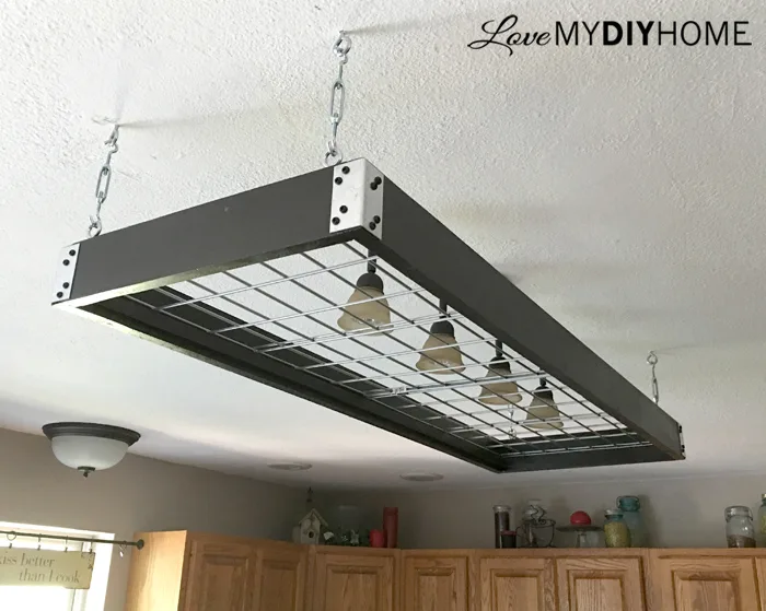 Island Pot Rack {Love my DIY Home}
