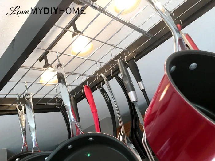 Island Pot Rack {Love my DIY Home}