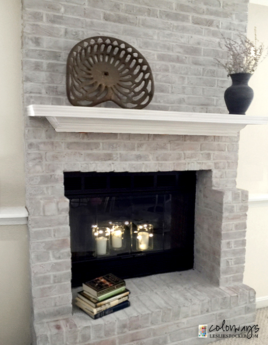 Leslie Stocker Fireplace {Love My DIY Home}