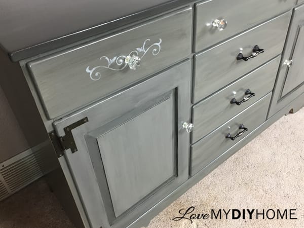 China Cabinet turned Buffet {Love My DIY Home}