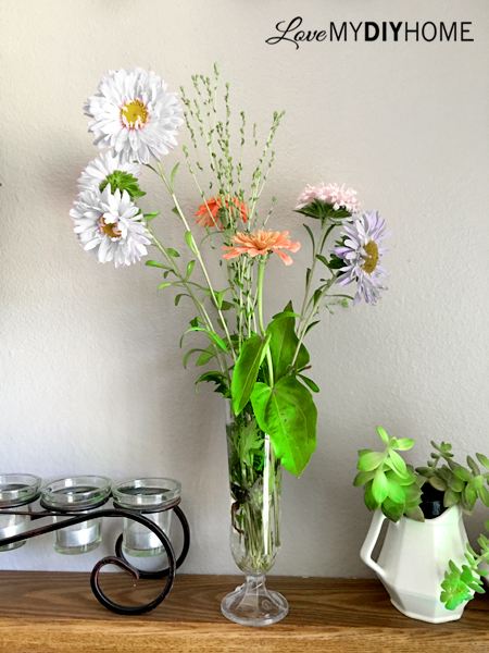 Lettuce Flower Arranging {Love My DIY Home}