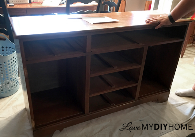 China Cabinet turned Buffet {Love My DIY Home}