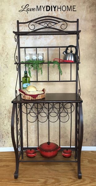 Baker's Rack Becomes French Beauty {Love My DIY Home}