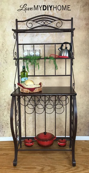 Baker's Rack Becomes French Beauty {Love My DIY Home}