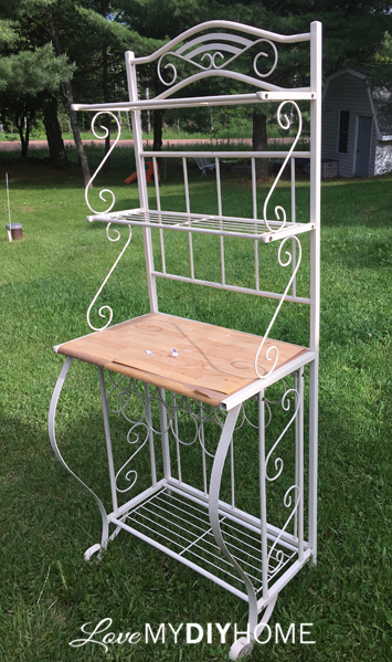 Baker's Rack Becomes French Beauty {Love My DIY Home}