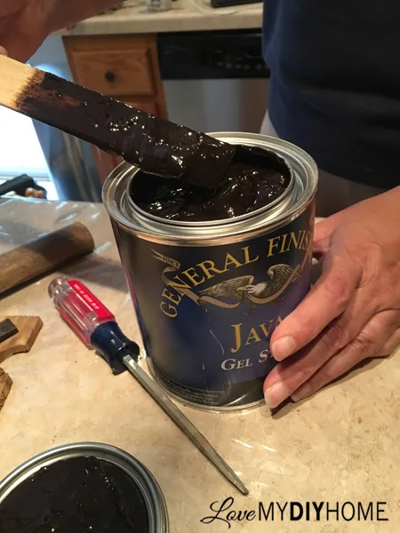 Java Gel Table Top {Love My DIY Home}