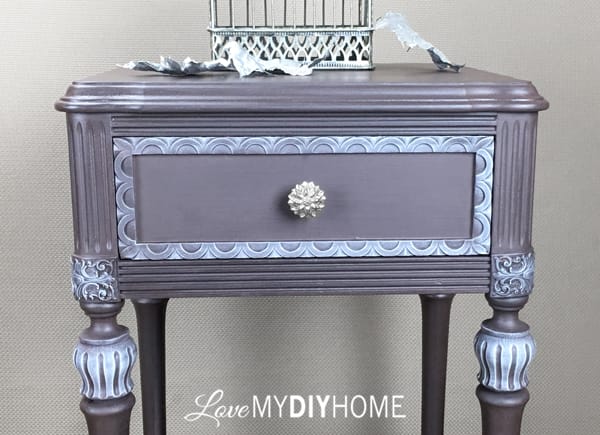 Antique Side Table Updated with OFMP {Love My DIY Home}