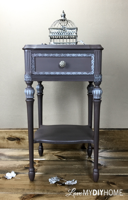 Antique Side Table Updated with OFMP {Love My DIY Home}