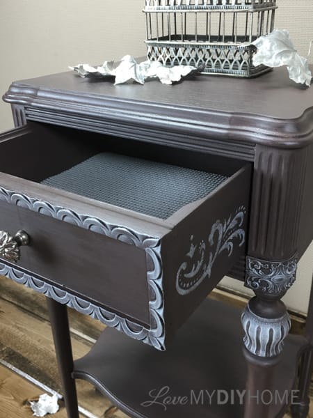 Antique Side Table Updated with OFMP {Love My DIY Home}