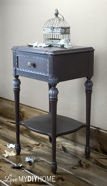 Antique Side Table Updated with OFMP {Love My DIY Home}