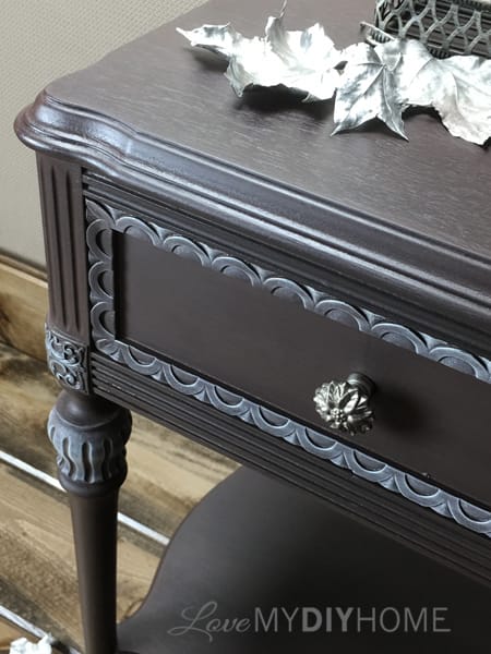 Antique Side Table Updated with OFMP {Love My DIY Home}