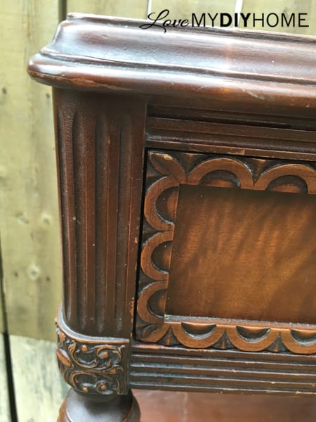 Antique Side Table Updated with OFMP {Love My DIY Home}