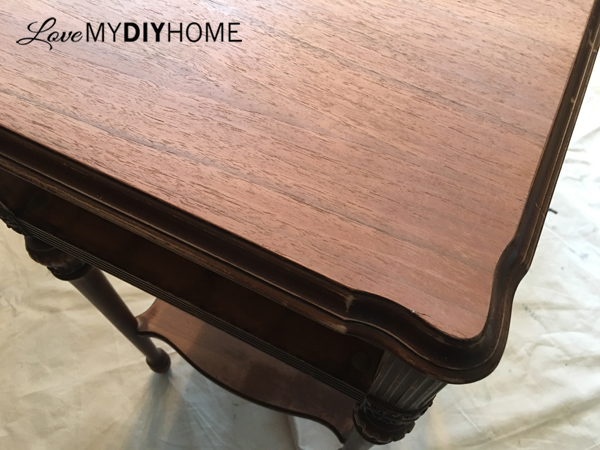 Antique Side Table Updated with OFMP {Love My DIY Home}