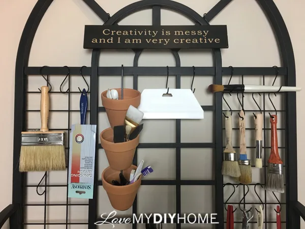 Studio Art Rack {Love My DIY Home}
