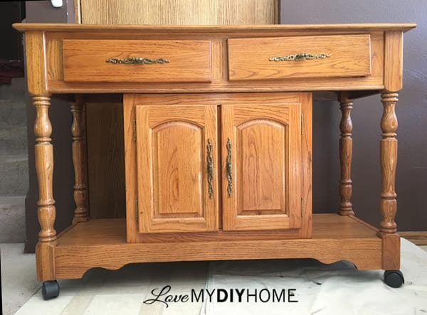 Fresco Lime Paint Transforms Serving Cart {Love My DIY Home}