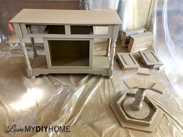 Fresco Lime Paint Transforms Serving Cart {Love My DIY Home}