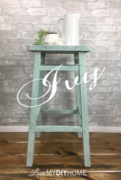 Ivy Plant Table Salt Wash {Love My DIY Home}