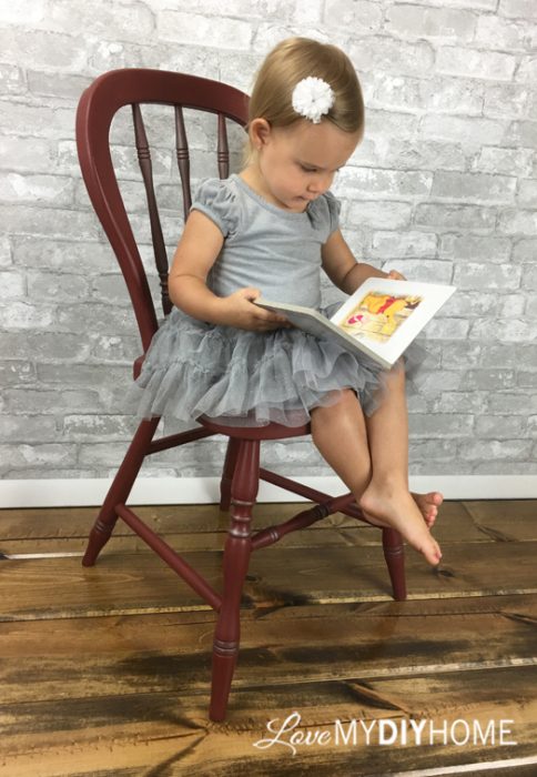 Maddie Decorates the Chair {Love My DIY Home}