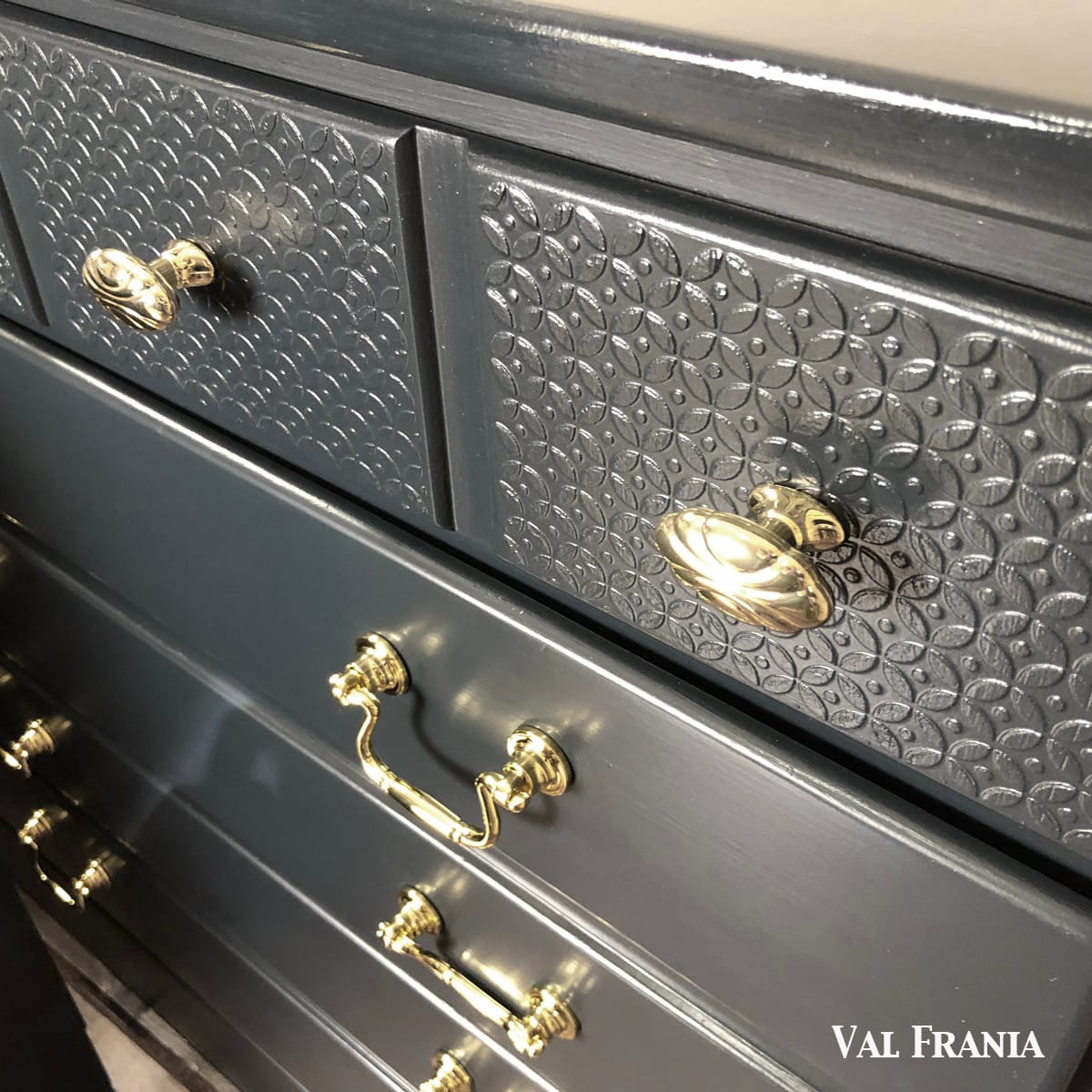 Navy Blue dresser hardware