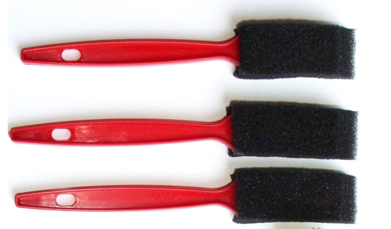 cheapo sponge brushes