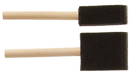 sponge brushes wood