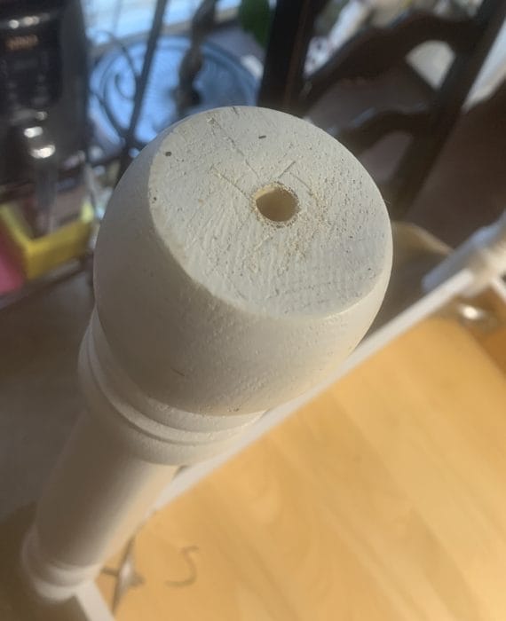 Hole in Table Leg