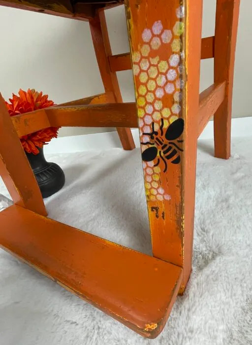 Orange Oak Chair Rt Leg2 Orange Oak Chair Rt Leg2