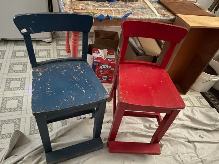 blue & Red kids chair blue & Red kids chair