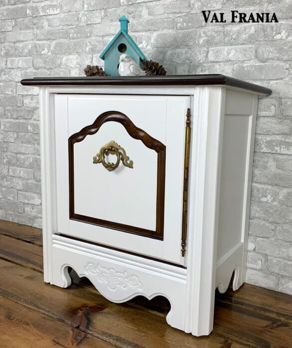 Wanda White End Table FB Angled2