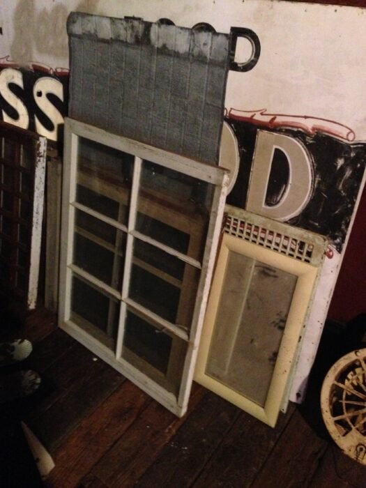 Antique Window in Salvage Store